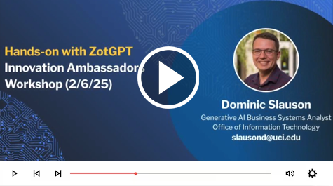 thumbnail of ZotGPT workshop video